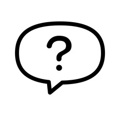 質問　疑問　シンプルな黒のアイコン