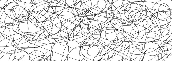 abstract background scribble line drawing on white as background
