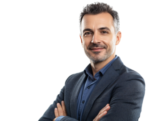 a man with his arms crossed