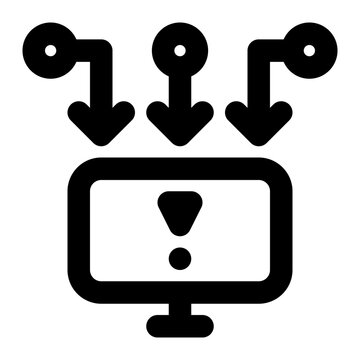 black computer screen with arrows clip art preview
