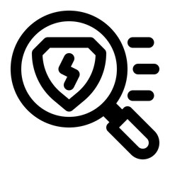 vulnerability scanner, vulnerability, risk, threat, scanner, scanning, cybersecurity, computer security outline icon