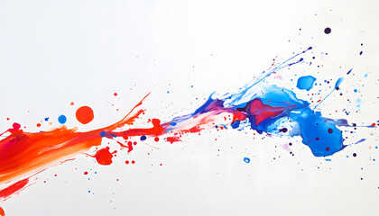 Obraz premium White Space with a Splash of Color Mostly white