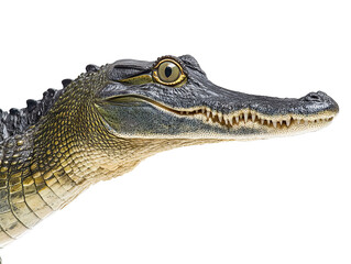 Obraz premium a close up of a crocodile
