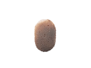 a fingerprint on a white background