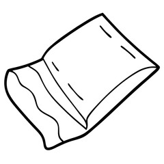 sandpaper outline coloring book page line art illustration digital drawing