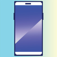  a minimalistic flat icon of a smartphone