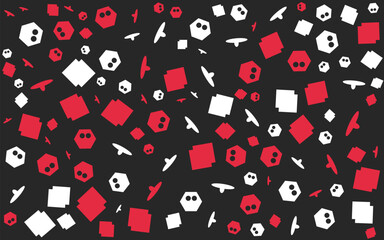 Boxing Day memphis pattern Abstract background