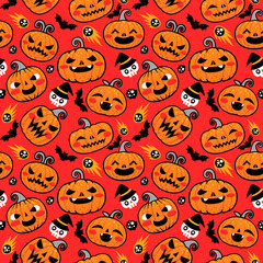 Pumpkin pattern background design for background, wallpaper, carpet, wrapping, fabric, textile fashion wearing.