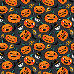 Pumpkin pattern background design for background, wallpaper, carpet, wrapping, fabric, textile fashion wearing.