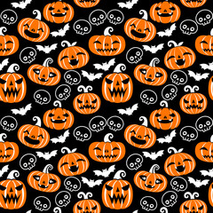 Pumpkin pattern background design for background, wallpaper, carpet, wrapping, fabric, textile fashion wearing.