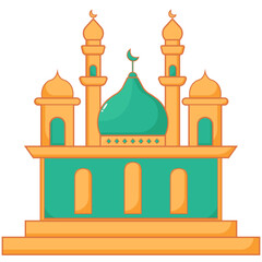 Islamic Building Mosque Illustration