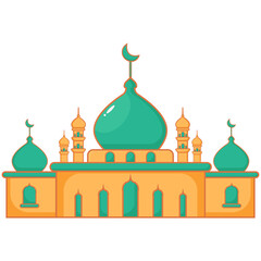 Islamic Building Mosque Illustration