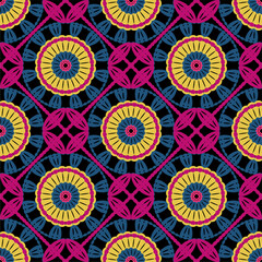 Pattern with crochet granny square wallpaper handmade decorative art design print 