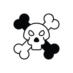 Cross Bone vector icon