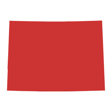 recommend clip art: Vector outline map of Colorado state of the United States