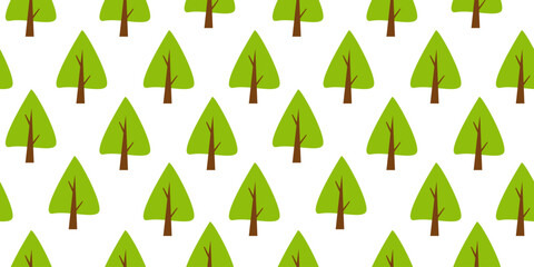 Tree pattern background. Seamless pattern trees. flat illustration of tree. tree seamless pattern background. 