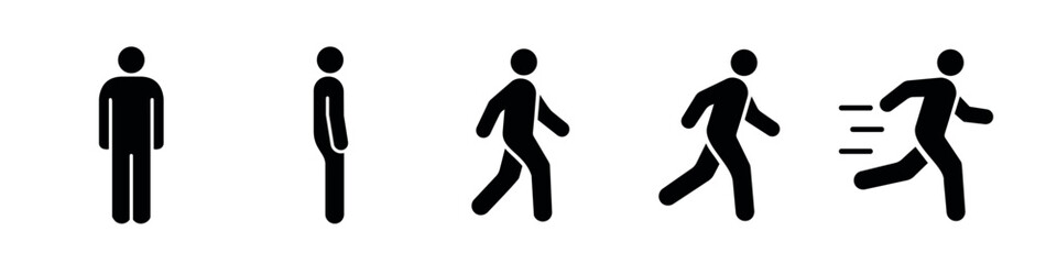Man walk icon. Man icon