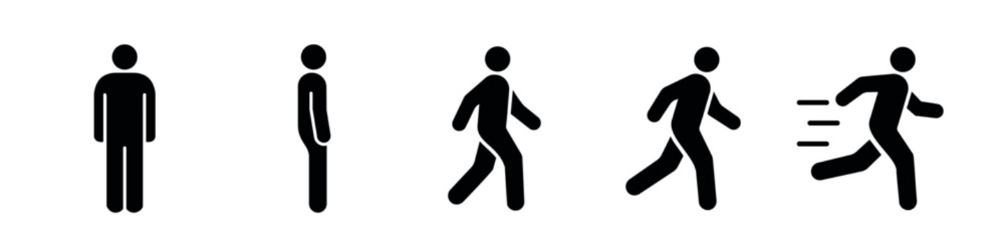 Man walk icon. Man icon