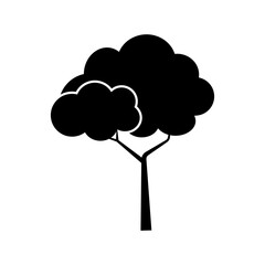 Tree icon vector. Plant illustration sign. Garden symbol or logo.