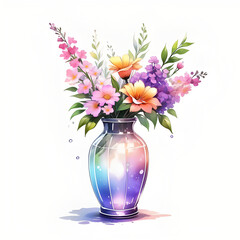 bouquet of flowers in vase