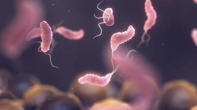 Gut flora composition and gastrointestinal bacteria. Helicobacter Pylori is a gastrointestinal bacterium that can infect and damage the stomach lining and cause ulcers or even cancer. 
