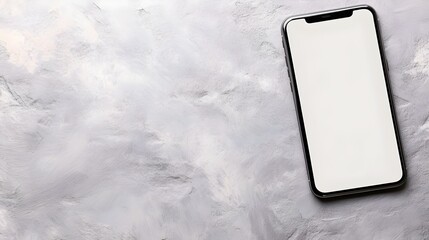 Smartphone on Textured Concrete Surface - Ideal Background for Urban and Streetwear Brands Featuring Minimal Shadows and Industrial Lighting