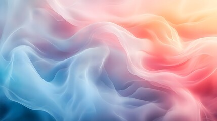 Fototapeta premium Soft pastel shapes gently blending into one another, forming a smooth and airy abstract background with a dreamy, soft-focus effect, light tones