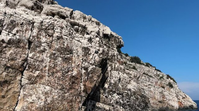 Lastovo cliffs, famous part of Lastovo island in Croatia