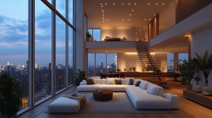 A modern apartment living room