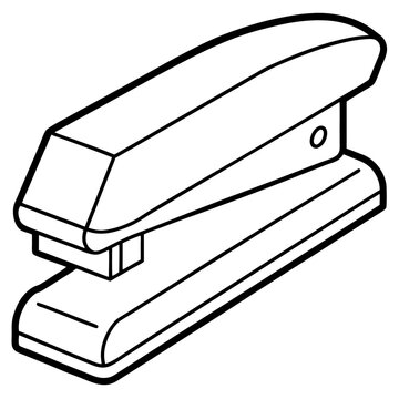 black and white stapler office supply