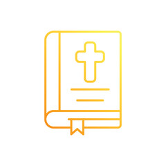 Obraz premium Christianity Book vector icon