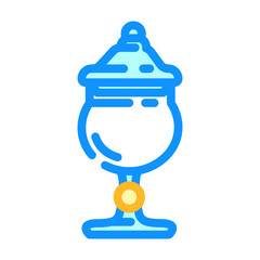 apothecary jar glass package color icon vector. apothecary jar glass package sign. isolated symbol illustration