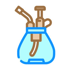 spray bottle glass package color icon vector. spray bottle glass package sign. isolated symbol illustration