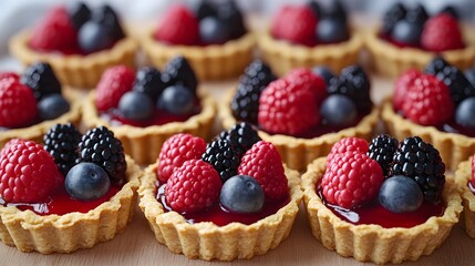 A Delightful Array of Fruit Tartlets