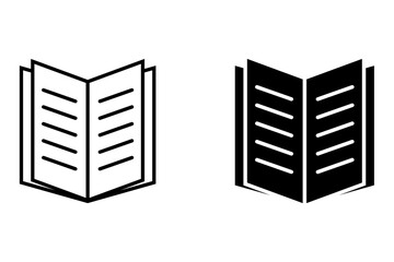 Book icon set. library sign. for mobile concept and web design. vector illustration on white background