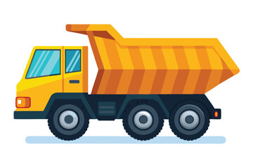 Construction premium vector, vehicle concept illustration on white background.