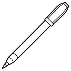 Naklejka premium stylus outline coloring book page line art illustration digital drawing