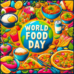 Obraz premium Harvest for Hope, World Food Day Event Poster