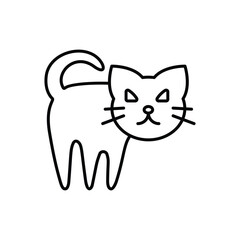 Black Cat vector icon