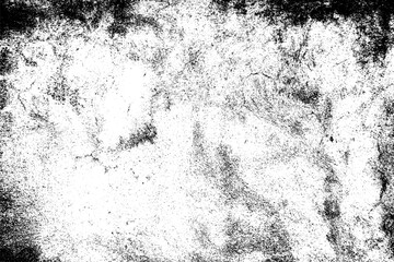 Grunge black texture. Dark grainy texture on white background. Dust overlay textured. Grain noise particles. Rusted white effect. Design elements. Vector illustration, EPS 10.