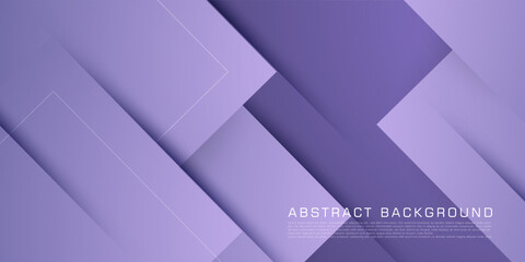 Obraz premium Abstract geometric futuristic background with purple color gradient background design. Overlap purple shapes pattern. Eps10 vector