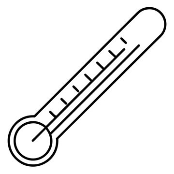 recommend clip art: thermometer outline coloring book page line art illustration digital drawing