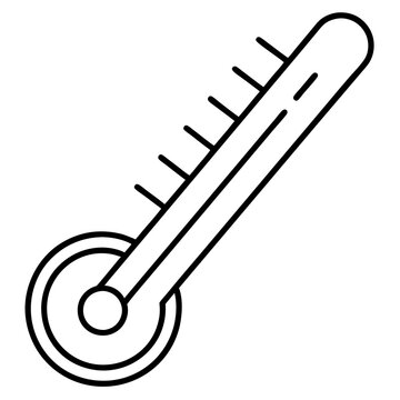 recommend clip art: thermometer outline coloring book page line art illustration digital drawing
