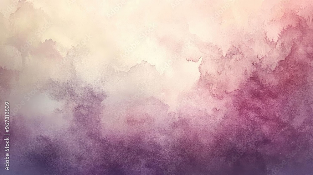 Poster An elegant abstract background featuring soft pastel colors and wispy textures, perfect for design and creative projects.