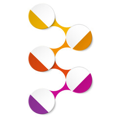 Infographic process design 5 options or steps.