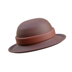 3D Detective Hat Model British Theme