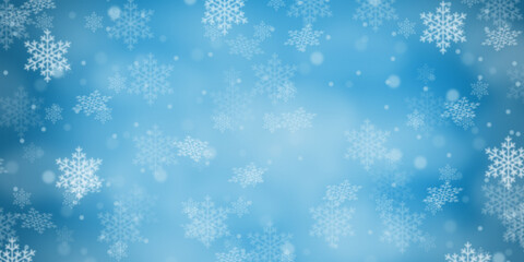 Christmas background blue pattern winter card snow flakes snowflakes wallpaper panorama copyspace copy space