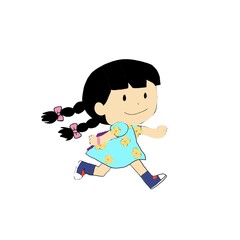 Girl sticker