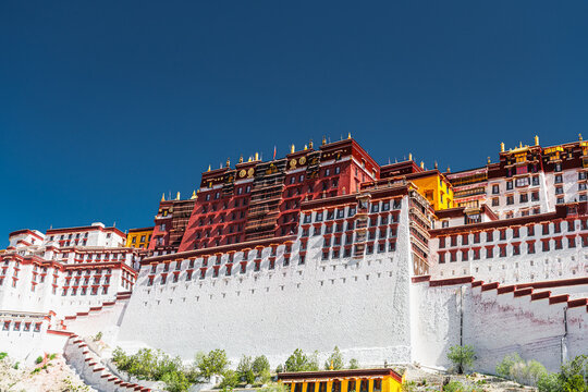 Panorama of Potala Palace, Tibet, China, Asia , Unesco World Heritage in Lhasa