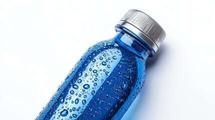 Sports Bottle with Vacuum Insulation for Hiking or Cycling isolated background